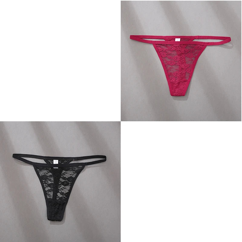 Velvet Ruby Lace Thong - Buy 1 Get 2