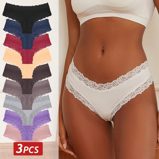 CottonLace Panties - Lace Brazilian - Buy 2, Get 3
