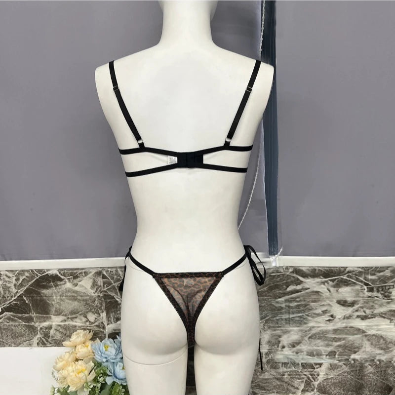 Maison Wild Desire Leopard Lingerie Set