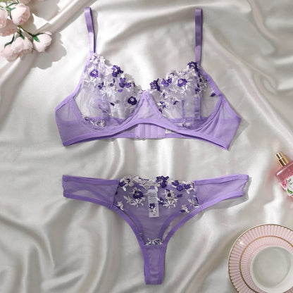 Maison Éternelle Embroidered Lace Set