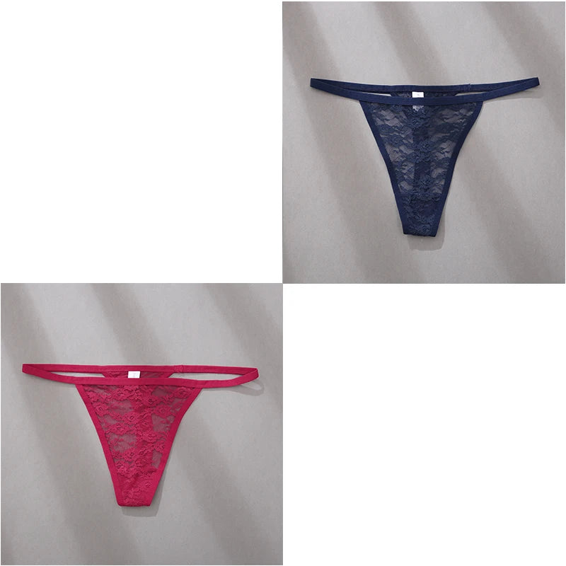 Velvet Ruby Lace Thong - Buy 1 Get 2