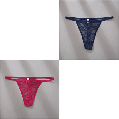 Velvet Ruby Lace Thong - Buy 1 Get 2