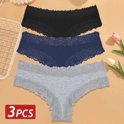 CottonLace Panties - Lace Brazilian - Buy 2, Get 3