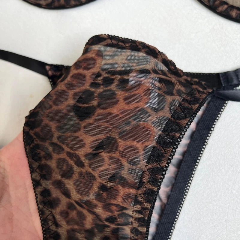 Maison Wild Desire Leopard Lingerie Set