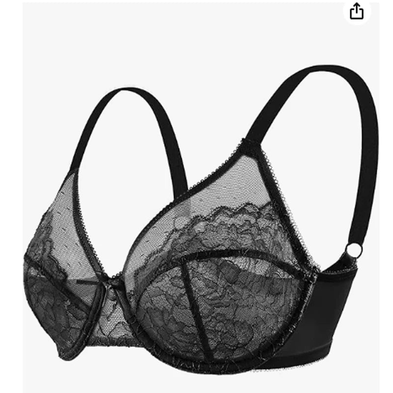 Plus Size Lace Minimizer Bras