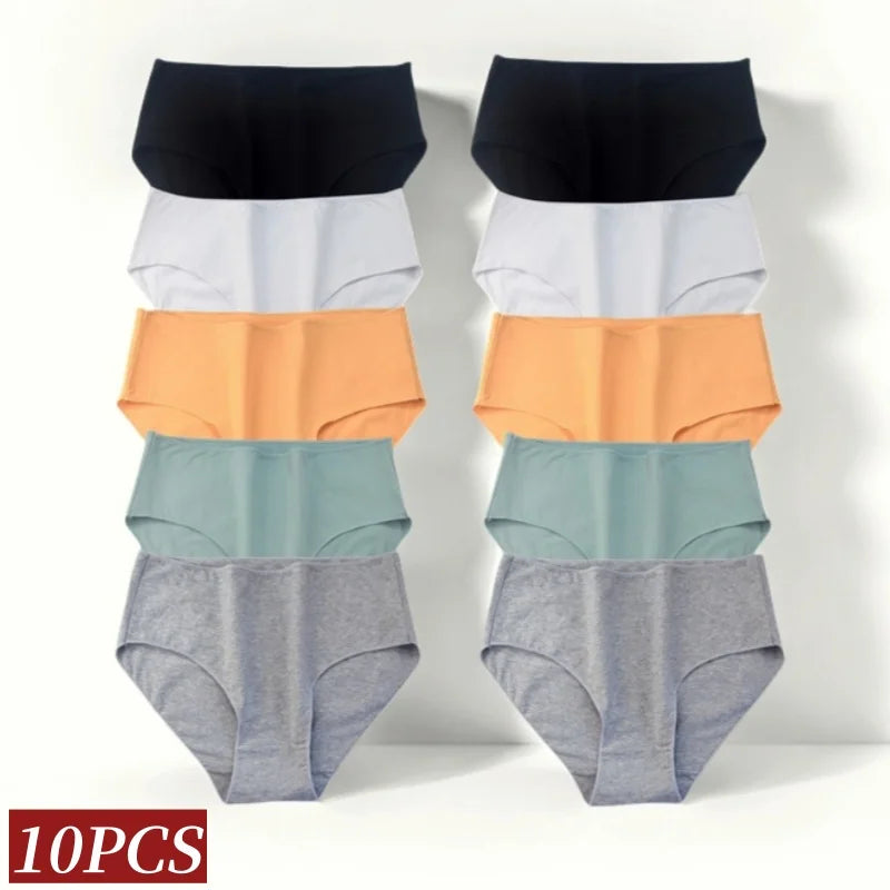 Cotton High Waist Panties – Buy 5 Get 10
