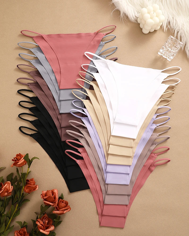 [MEGA DEAL] - Buy 10 Get 20 – Finetoo Ice Silk Seamless Thongs - [LIMITED TIME]