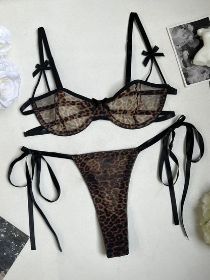 Maison Wild Desire Leopard Lingerie Set