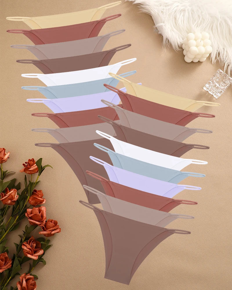 [MEGA DEAL] - Buy 10 Get 20 – Finetoo Ice Silk Seamless Thongs - [LIMITED TIME]