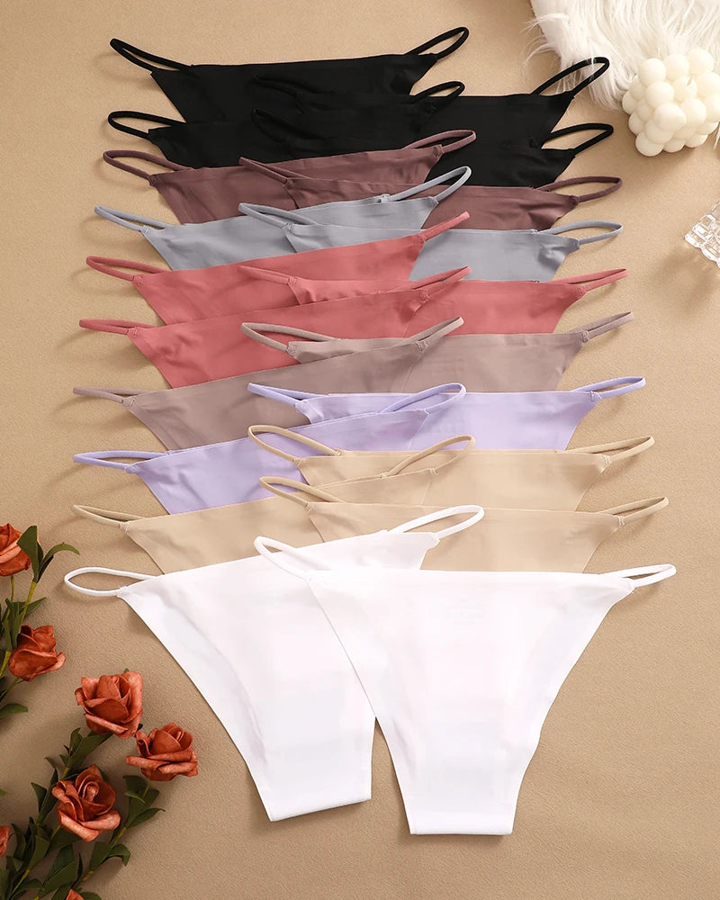 [MEGA DEAL] - Buy 10 Get 20 – Finetoo Ice Silk Seamless Thongs - [LIMITED TIME]