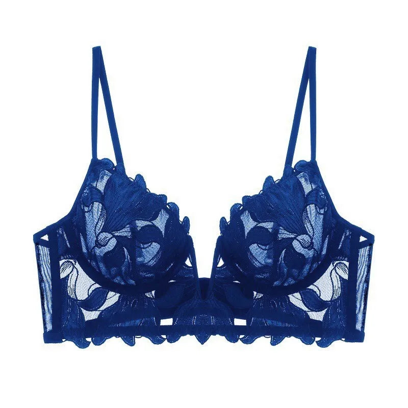 Sheer Elegance – Lace Mesh Bralette