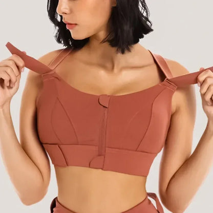 Top Active Bra - Reinforced Sports with Velcro Adjustments