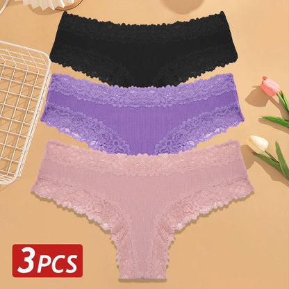 CottonLace Panties - Lace Brazilian - Buy 2, Get 3