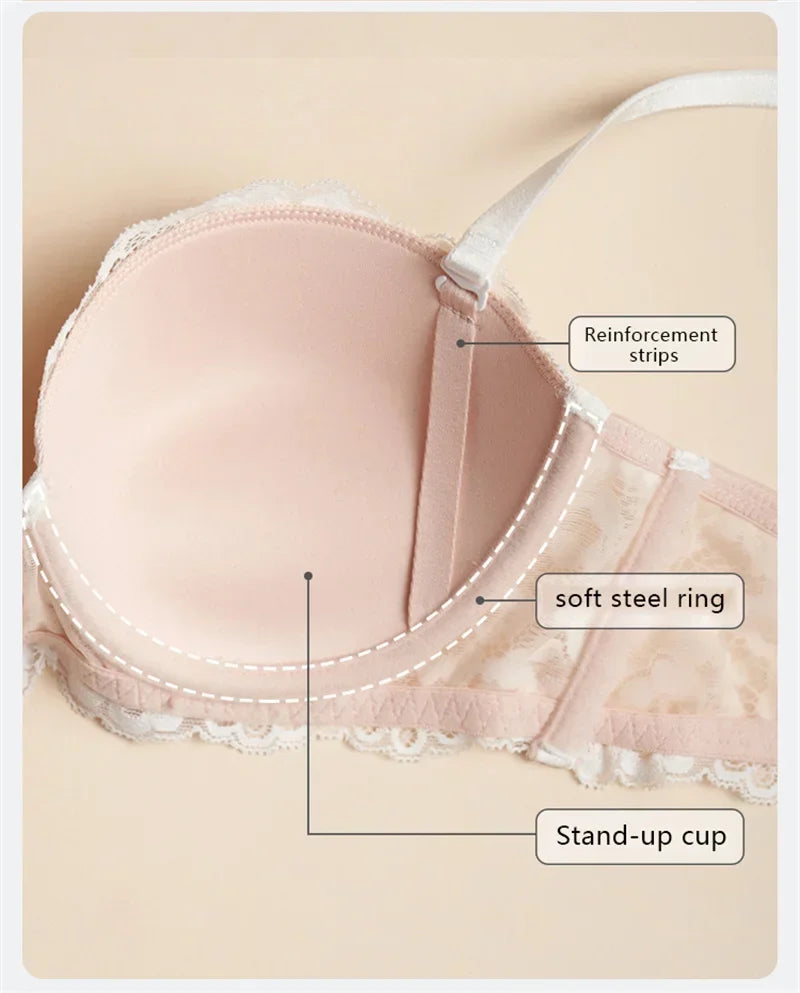 Maison Pure Lace Balconette Bra