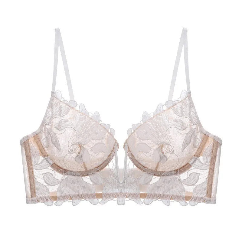 Sheer Elegance – Lace Mesh Bralette