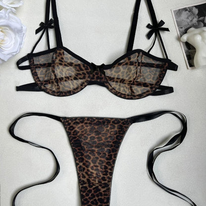 Maison Wild Desire Leopard Lingerie Set