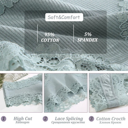 CottonLace Panties - Lace Brazilian - Buy 2, Get 3