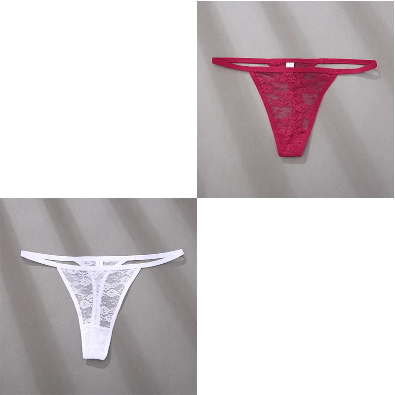 Velvet Ruby Lace Thong - Buy 1 Get 2