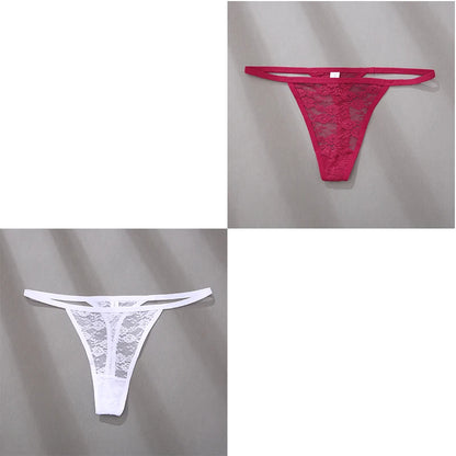 Velvet Ruby Lace Thong - Buy 1 Get 2