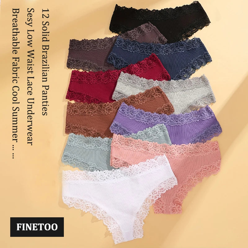 CottonLace Panties - Lace Brazilian - Buy 2, Get 3