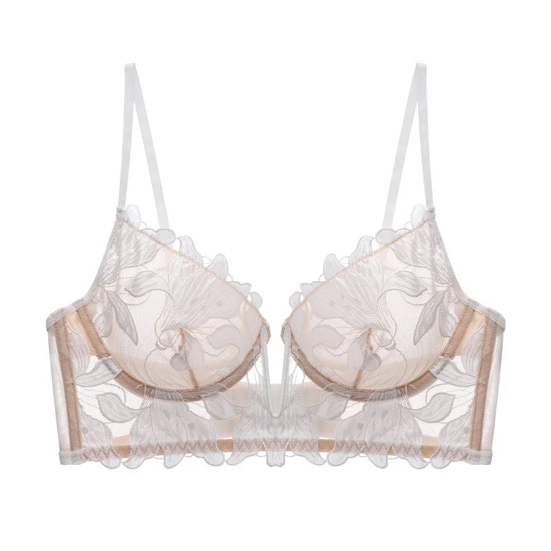 Sheer Elegance – Lace Mesh Bralette
