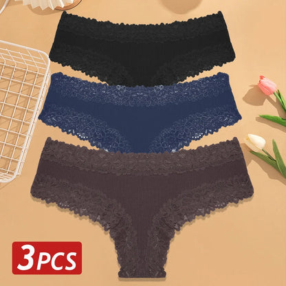 CottonLace Panties - Lace Brazilian - Buy 2, Get 3