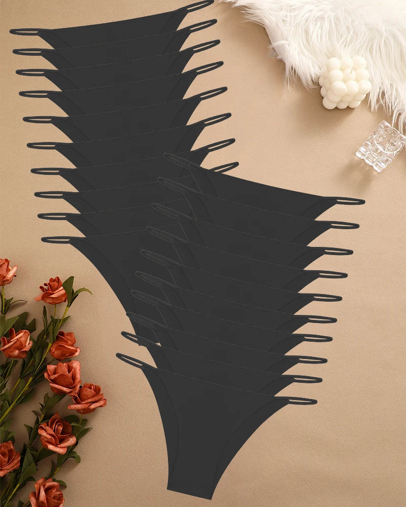 [MEGA DEAL] - Buy 10 Get 20 – Finetoo Ice Silk Seamless Thongs - [LIMITED TIME]