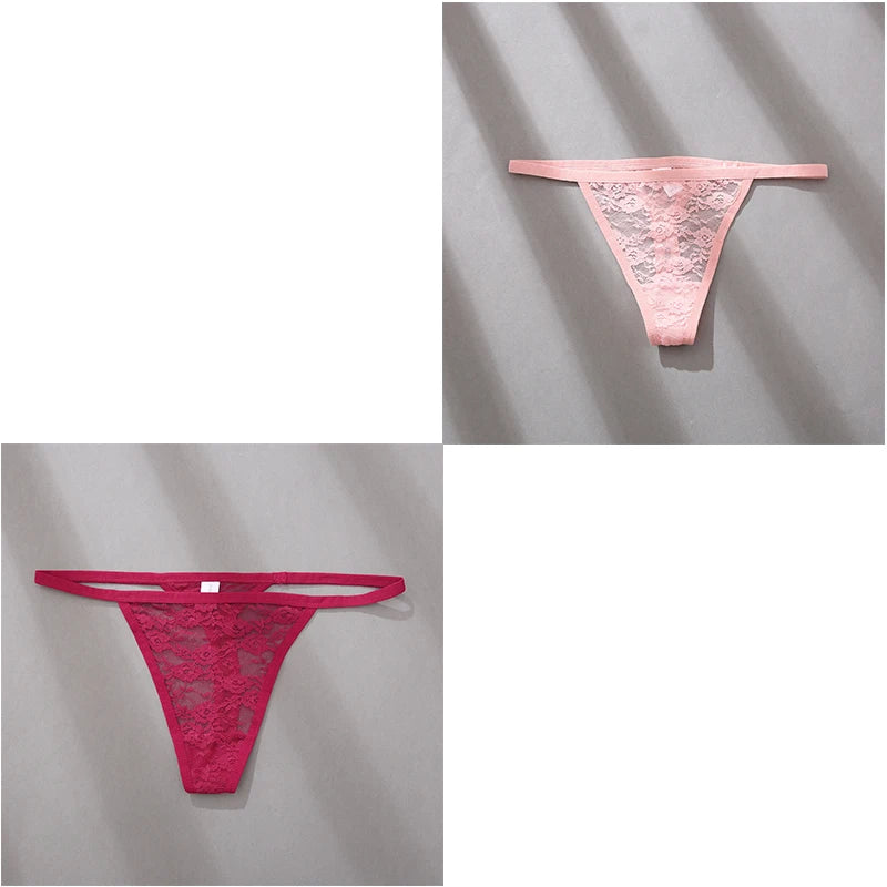 Velvet Ruby Lace Thong - Buy 1 Get 2