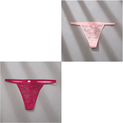 Velvet Ruby Lace Thong - Buy 1 Get 2