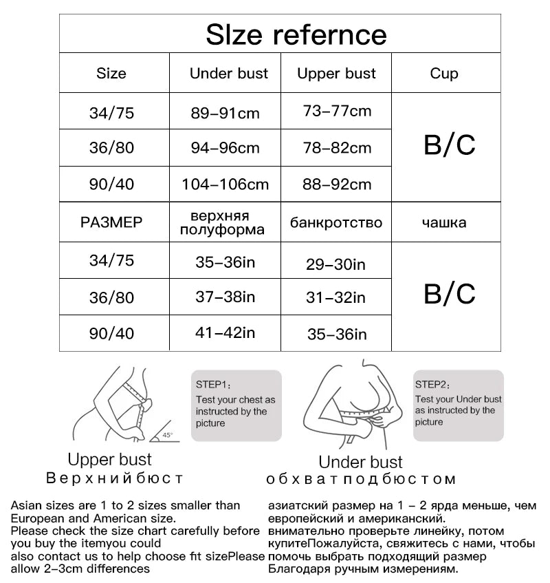 Lace Bra & Thong Set – Sexy Push Up Lingerie