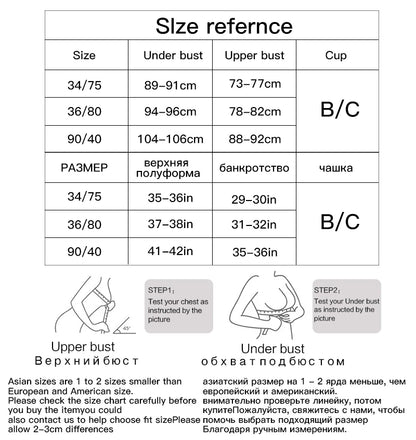 Lace Bra & Thong Set – Sexy Push Up Lingerie