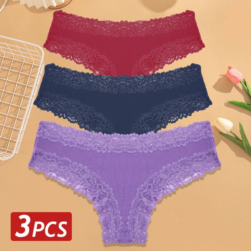 CottonLace Panties - Lace Brazilian - Buy 2, Get 3