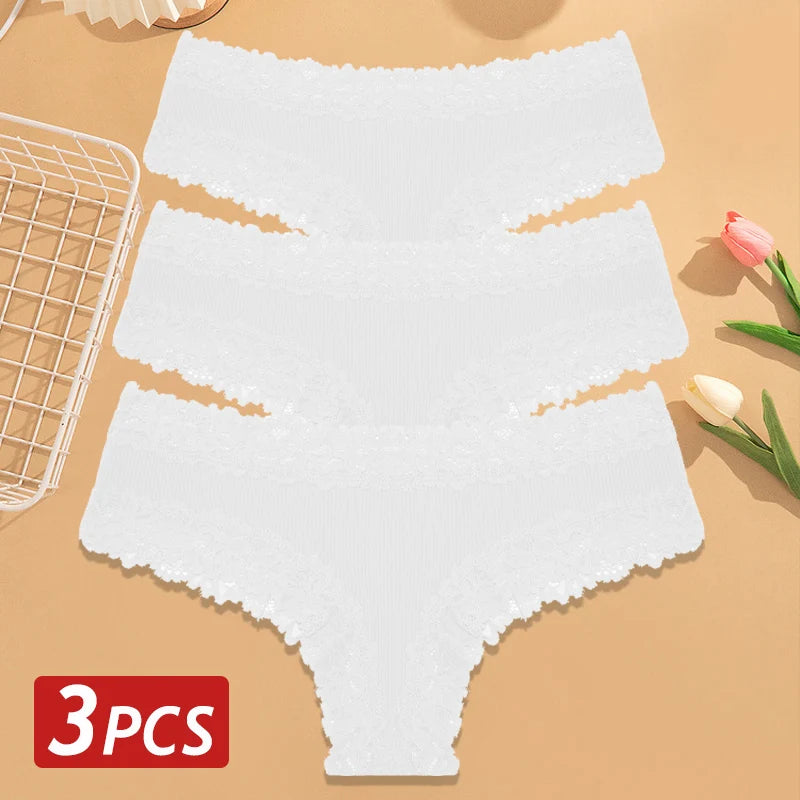 CottonLace Panties - Lace Brazilian - Buy 2, Get 3