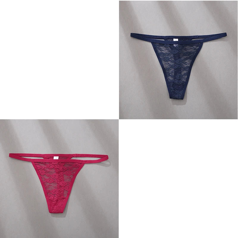 Velvet Ruby Lace Thong - Buy 1 Get 2