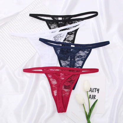 Velvet Ruby Lace Thong - Buy 1 Get 2