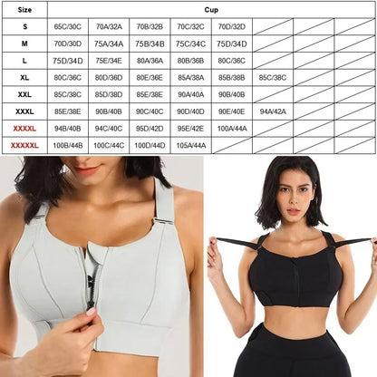 Top Active Bra - Reinforced Sports with Velcro Adjustments