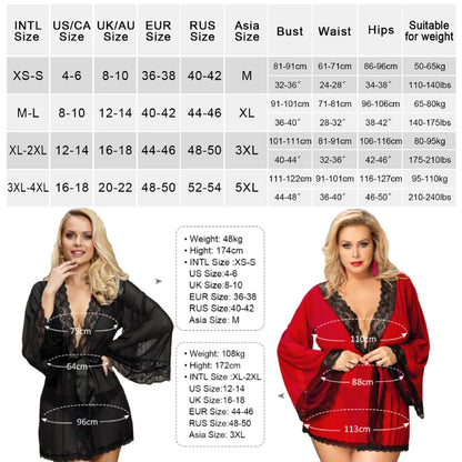 Eternal Lace – Long Sleeve Bridal Robe