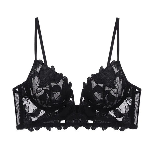 Sheer Elegance – Lace Mesh Bralette